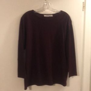 Hino & Malee  deep wine color sweater